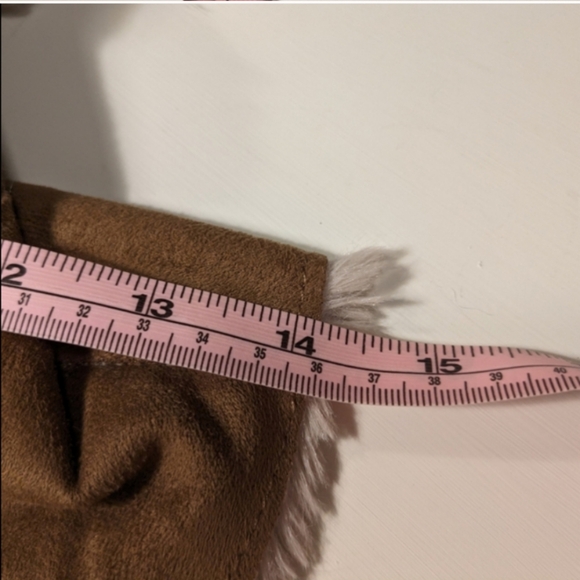 ๐ค Apt. 9 Faux Fur and Suede Waterfall Collar Vest, M - Picture 11 of 12